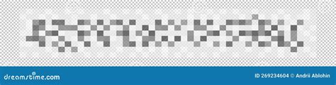 Censorship Blured Effect Checkered Texture Pixel Mosaic Horizontal