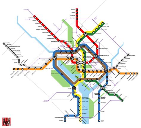Washington Metro Map Mapofmap1