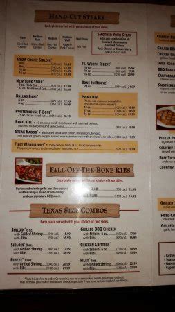 See entire menu for texas roadhouse with prices. Menu 2 - Picture of Texas Roadhouse, San Antonio - Tripadvisor