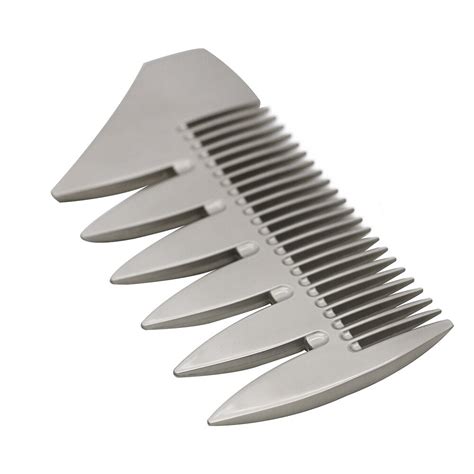 Cestomen Over Big Wide Tooth Metal Comb Alloy Material Double Side Co
