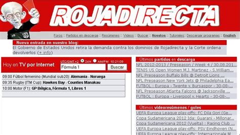A pesar de sus problemas legales todavía podemos continuar accediendo a ella, por ejemplo desde su app de android: Actualidad Bloquean a Roja Directa en Uruguay ...