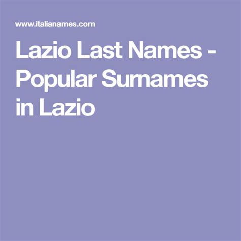 lazio last names popular surnames in lazio free genealogy sites genealogy help genealogy