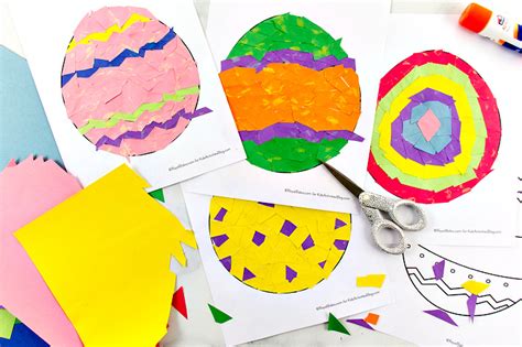 Mosaic Paper Easter Egg Crafts For Kids Kids Activities Blog