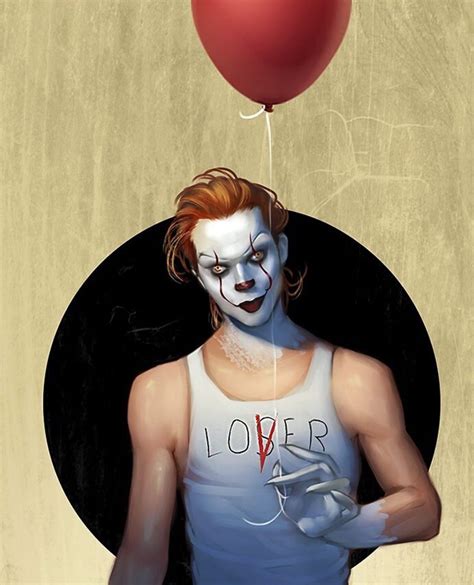 Pennywise mixed with bill skarsgård Pennywise Pennywise the dancing clown Pennywise the clown