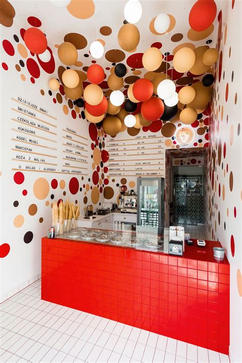 This Modern Ice Cream Shop Features Colorful Suspended Balls And