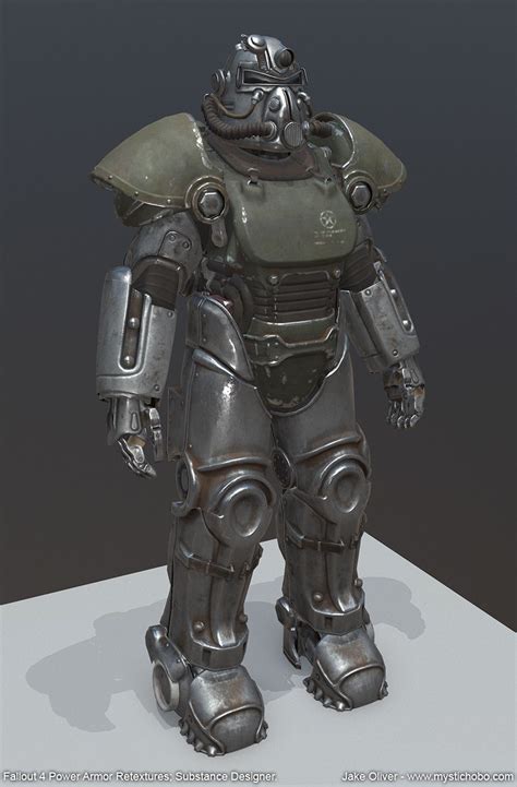 Fallout 4 Power Armor Retextures Substance Designer Jake Oliver On