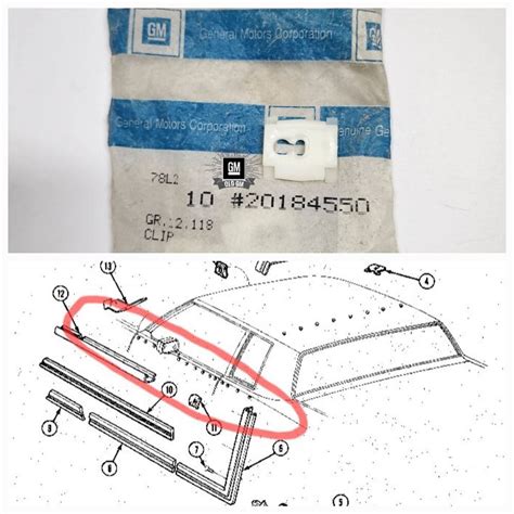 NOS GM Caprice Landau Side Moldings Clip Park Avenue Side Moldings Clip Old GM