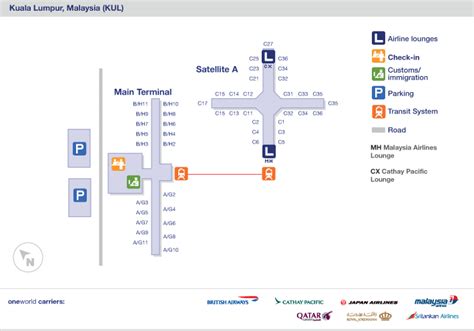 Terminal M Kuala Lumpur International Airport Map