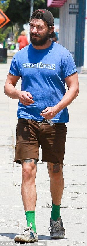 Shia Labeouf Continues To Show Off His New Clean Shaven Look While In Venice Daily Mail Online