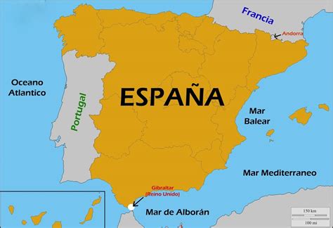 Mapa Geografico De Espana