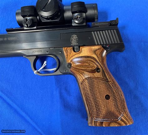 Smith And Wesson Model 41 22 Caliber Target Pistol With ADCO Red Dot Sight