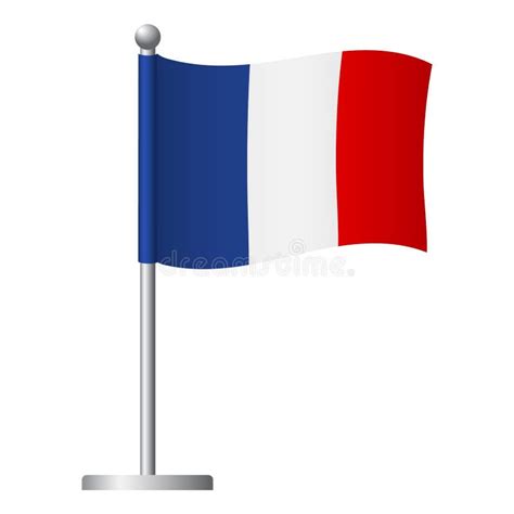 French Flag Pole Stock Illustrations 1525 French Flag Pole Stock
