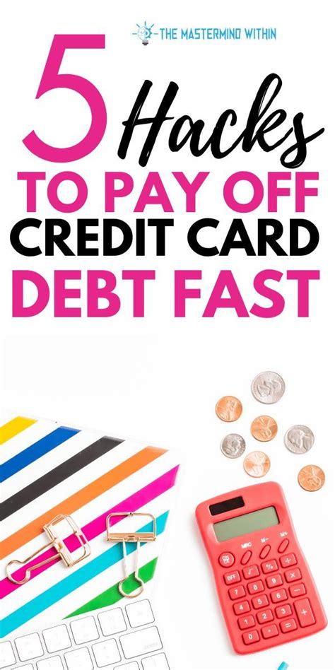 5 Credit Card Debt Pay Off Tips To Get Out Of Debt Credit Cards Debt