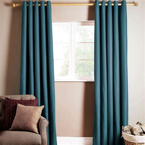 Ottawa Teal Thermal Eyelet Curtains Dunelm Curtains Curtains