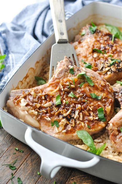 Country Baked Pork Chops And Rice The Seasoned Mom