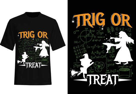Math Teacher Trig Or Treat Halloween Tee Graphic By Dream T Shirt