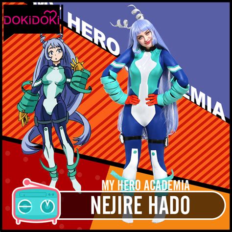 Dokidoki Anime Cosplay Boku No Hero Academia My Nejire Hado Costume