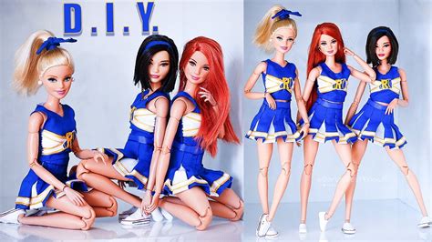 Barbie Cheerleaders Riverdale Diy College Crafts Sewing Barbie Clothes Diy Barbie Clothes