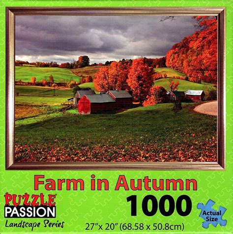 Farm In Autumn 1000 Pieces Puzzle Passion Serious Puzzles