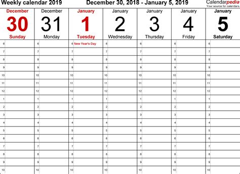 Schedule Template Time Management Calendar Excel Weekly Smorad Time