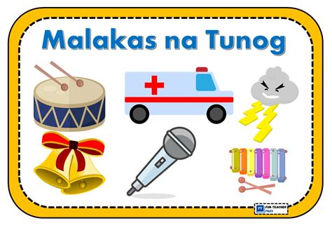 Malakas At Mahinang Tunog Fun Teacher Files