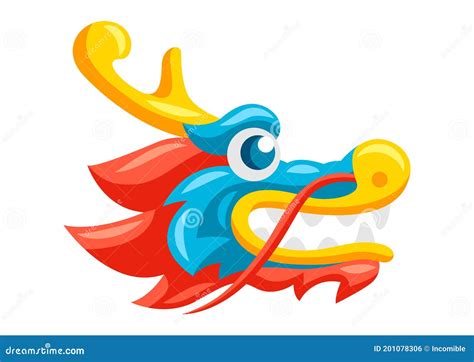 Illustration Of Chinese Dragon Head Stock Vector Illustration Of