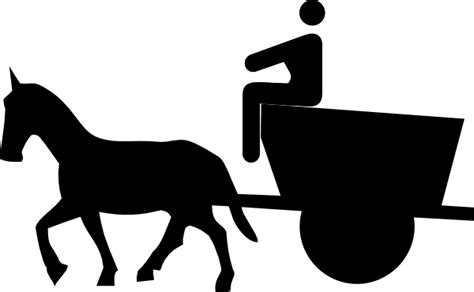 Horse And Cart Icon Clip Art Library