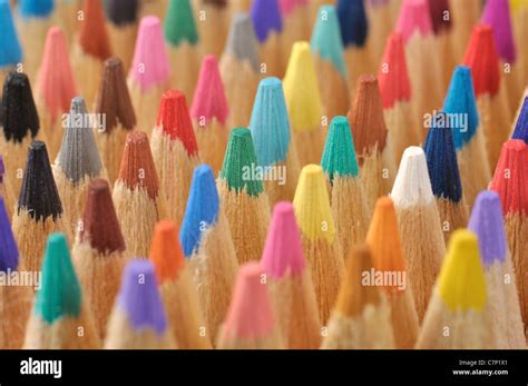 Colored Pencils Macro Stock Photo Alamy