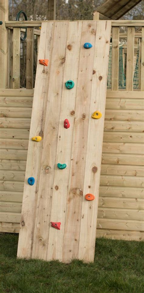 8ft Wooden Rock Wall For Climbing Frame Tree House Play Den Swing