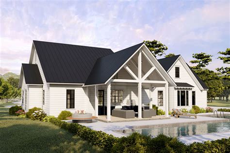 New American Farmhouse Plan With Massive Upstairs Expansion Potential