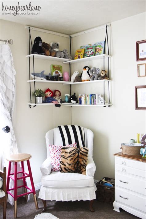 Shop for hanging bookshelf kids room online at target. Corner Rope Shelves DIY - Honeybear Lane