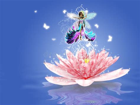 Water Lily Fairy Stock Illustration Illustration Of Fairy 26825787