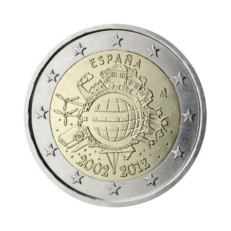Coins Spain Spain 2 Euro Commemorative 2012 Roll 25 Unc Coins