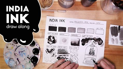 How To Use India Ink A Draw Along Youtube