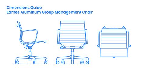 A modern take on the nineteenth century club chair. Eames Aluminum Group Management Chair Dimensions ...