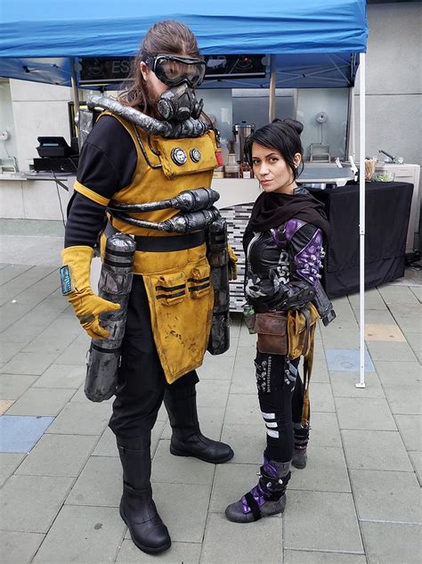 wraith and caustic cosplay r apexlegends