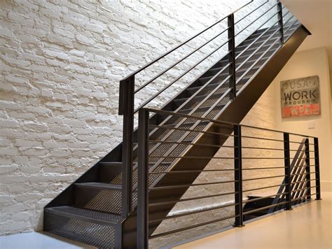 All different gates and doors can be installed on the entrance or exit of the stairs. Perforated Metal Stairs & Stair Treads | Accurate Perforating Company