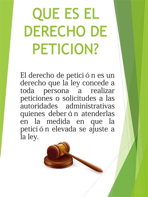 Que Es El Derecho De Peticion