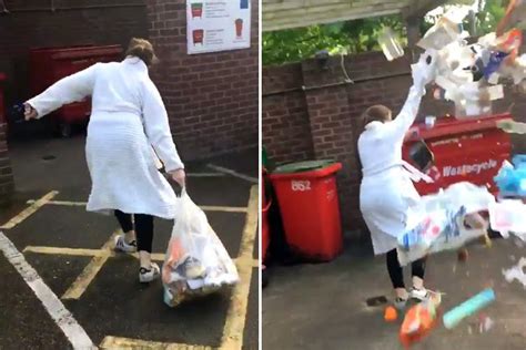 Hilarious Video Showing Girls Epic Fail At Taking The Rubbish Out Goes