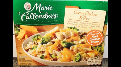 Comforting, delectable meals are quick and easy with marie callender's. Marie Callender's Cheesy Chicken & Rice Review - YouTube