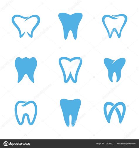 Teeth Logo White — Stock Vector © 3xy 132828502