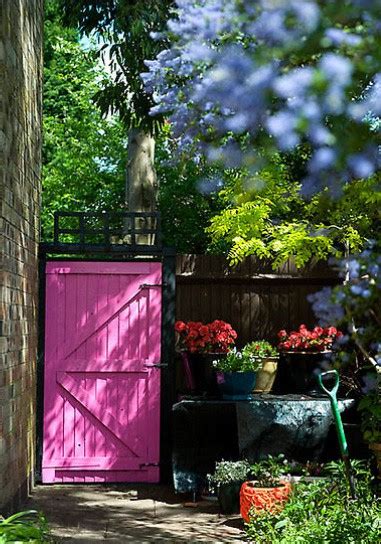 Colorful Garden Gates A Cultivated Nest
