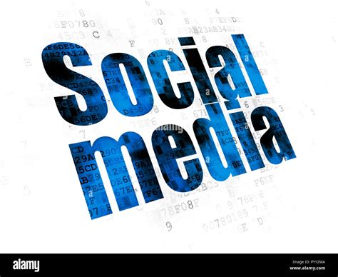 Social Network Concept Social Media On Digital Background Stock Photo