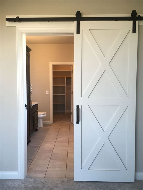 Sliding Barn Door For Master Bathroom Minimalist Home Design Ideas