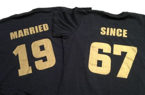 Limited Edition Golden 50th Anniversary Tee Shirt Set Of 2 Print Is