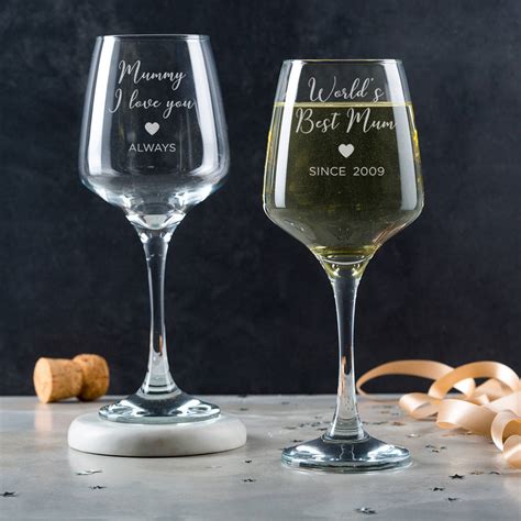 Personalised Mum Wine Glass By Dust And Things