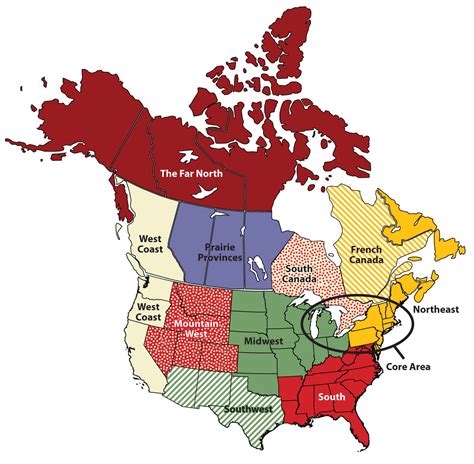 4 5 Regions Of The United States And Canada World Regional Geography People Places And