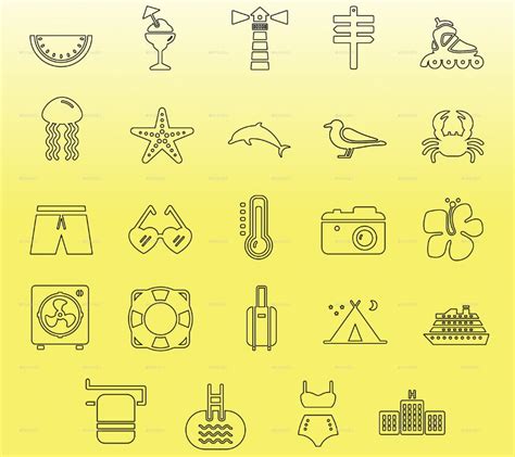 20 Simple Line Icons