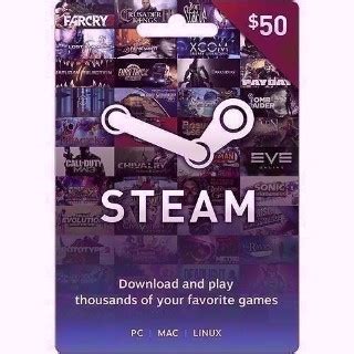 A $10 steam gift card provides the ultimate video gaming experience and makes the perfect gift choice for all video game lovers—from the casual player to the more experienced gamer. Steam $50 Gift Card - Steam Gift Cards - Gameflip