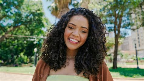 Smiling Young Latin Woman Joy Positive And Love Beautiful Brazilian